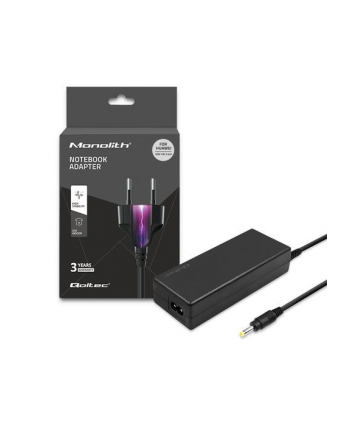 Qoltec Zasilacz do Smartphome Huawei 65W | 19V | 3.42A | 4.0*1.7 | +kabel zasilający