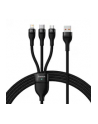 Baseus 3w1 Flash II, USB-C + micro USB + Lightning, 66W, 1.2m (czarny) - nr 7