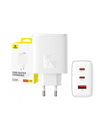 Baseus OS-Cube Pro 2xUSB-C + USB, 65W (biała)