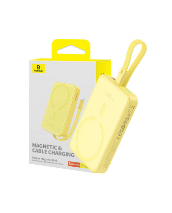 Baseus Magnetic Mini 10000mAh 20W MagSafe (żółty) nr 2