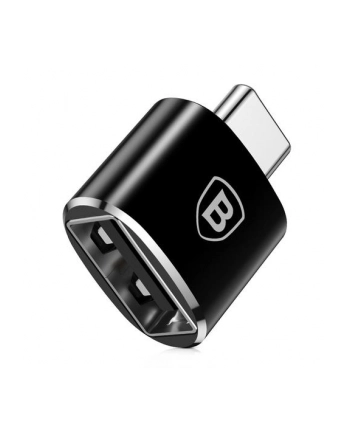 Adapter Baseus USB do USB Type-C 2,4A (czarny)