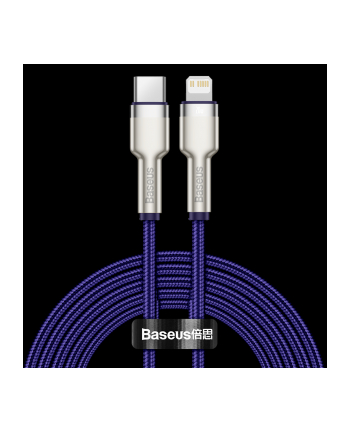Baseus lightning - USB-C Cafule, PD, 20W, 2m (fioletowy) nr 2