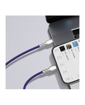 Baseus lightning - USB-C Cafule, PD, 20W, 2m (fioletowy) nr 1