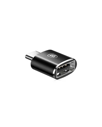 Adapter Baseus USB do USB Type-C 2,4A (czarny)