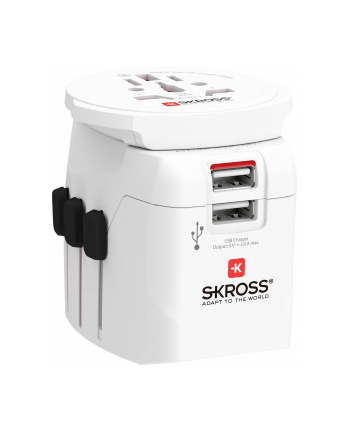 Skross Pro Light USB World (2xA) Adapter Podróżny