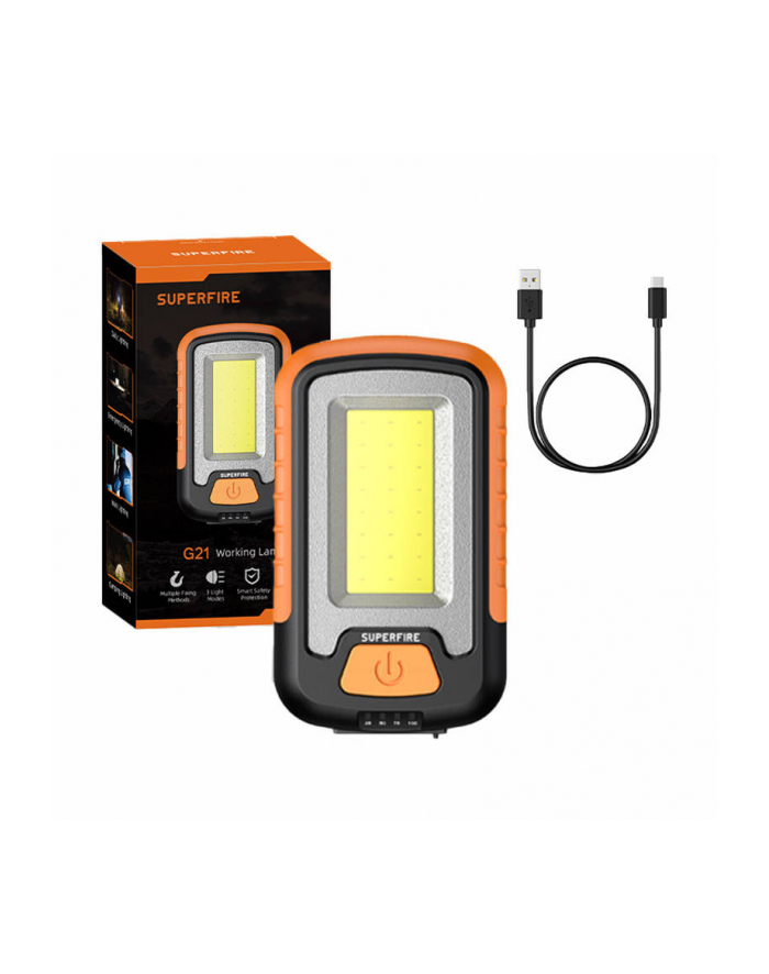 Latarka warsztatowa Superfire G21, 650lm, USB główny