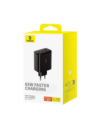 Baseus OS-Cube Pro 2xUSB-C + USB, 65W (czarna)
