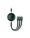 Kabel USB 3w1 Baseus Bright Mirror 2, micro USB / Lightning / USB-C, płaski, 3.5A, 1.1m (zielony) - nr 2