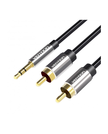 Vention BCFBD 2 x RCA (Cinch) do miniJack 3.5mm, 0.5m (czarny)