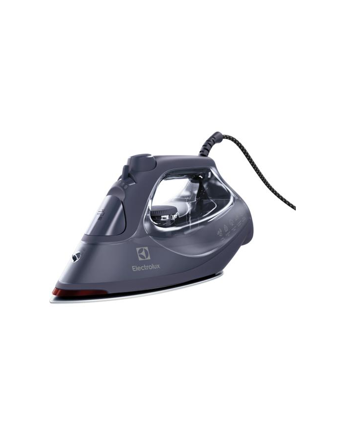 Electrolux E6SI1-4MN granatowy Moc [W]: 2500 | Funkcja samoczyszczenia: tak | Filtr antywapienny: tak | Funkcja Anti-drip: tak | Uderzanie pary [g/min]: 200 | Kolor: granatowy główny