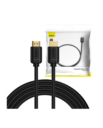 Baseus High Definition HDMI 2.0 4K 60Hz, 3D, HDR, 18Gbps, 3m (czarny) nr 2