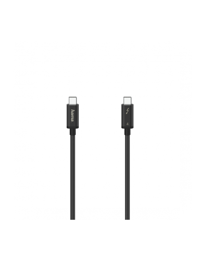 Hama USB-C Thunderbolt 4, 40 Gbit/s, 5A, 100W, UltraHD 8K, 0.8m Kabel | USB-C | 8k | 0.8m główny