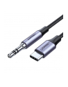 UGREEN miniJack 3,5mm AUX - USB-C 1m szary - nr 1