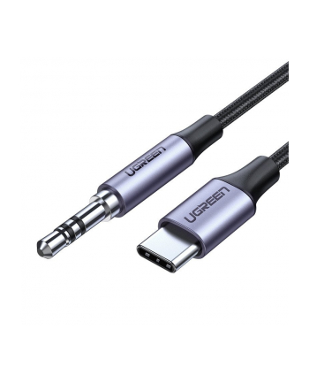 UGREEN miniJack 3,5mm AUX - USB-C 1m szary nr 1