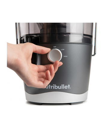 NutriBullet NBJ100.G szary Moc nominalna [W]: 800 | Pojemność zbiornika na odpady [l]: 1,5 | Pojemność naczynia na sok [ml]: 800