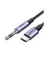 UGREEN miniJack 3,5mm AUX - USB-C 1m szary - nr 1