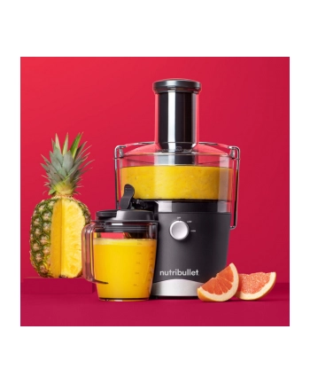 NutriBullet NBJ100.G szary Moc nominalna [W]: 800 | Pojemność zbiornika na odpady [l]: 1,5 | Pojemność naczynia na sok [ml]: 800