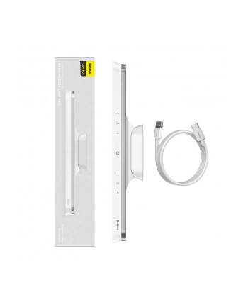 Baseus Magnetic Stepless Pro, z panelem dotykowym (biała) Lampa magnetyczna