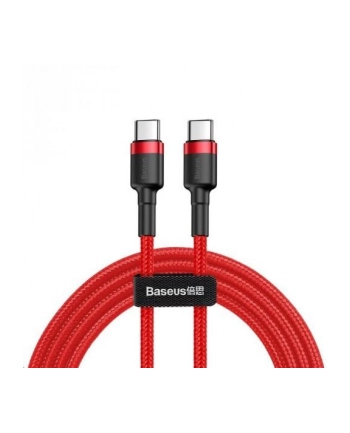 Baseus Cafule USB-C do USB-C PD 2.0, QC 3.0, 60W, 2m (czerwony)