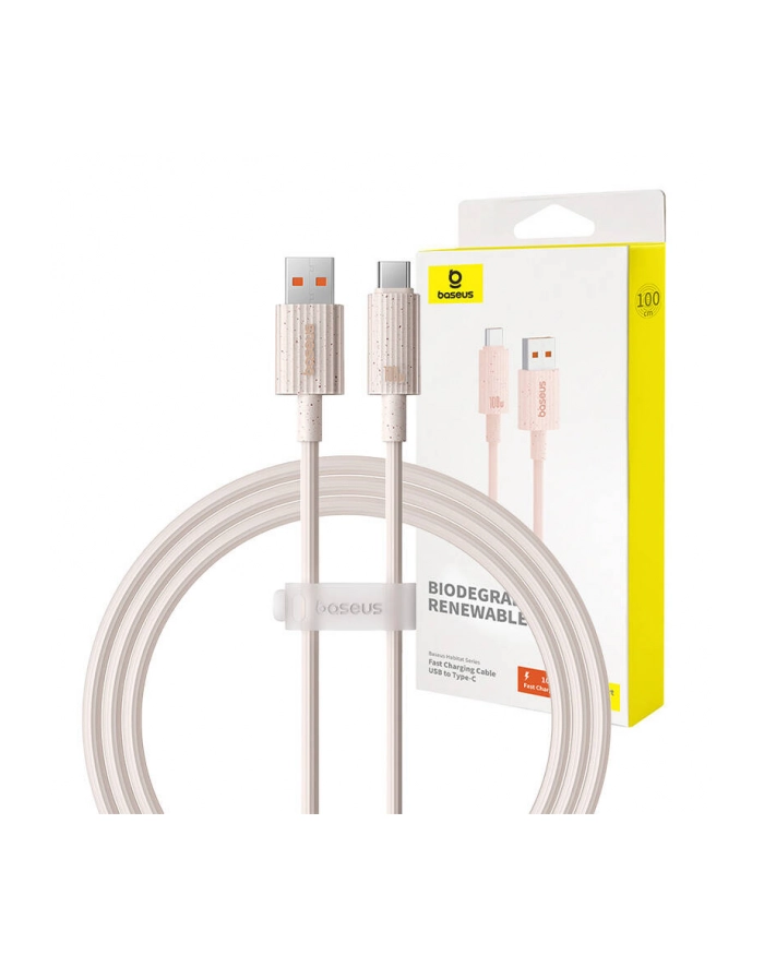 Baseus USB do USB-C Habitat Series 100W, 1m (różowy) główny