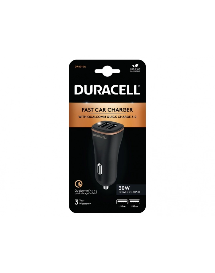 Duracell 2xUSB 30W (czarna) ładowarka samochodowa główny