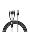 Baseus StarSpeed USB 3w1, USB-C + micro USB + Lightning, 3,5A, 1.2m (czarny) - nr 8