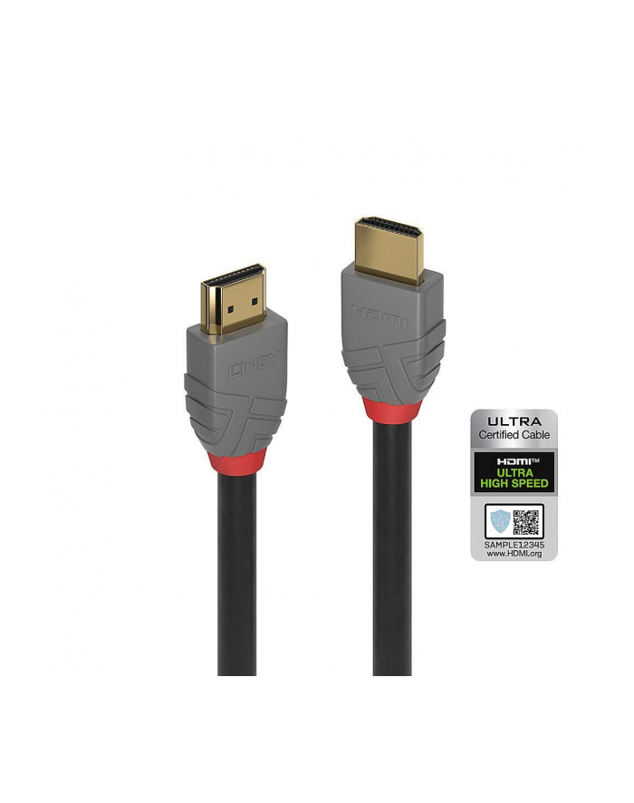 Lindy HDMI 2.1 Ultra High Speed M/M 2m czarny główny