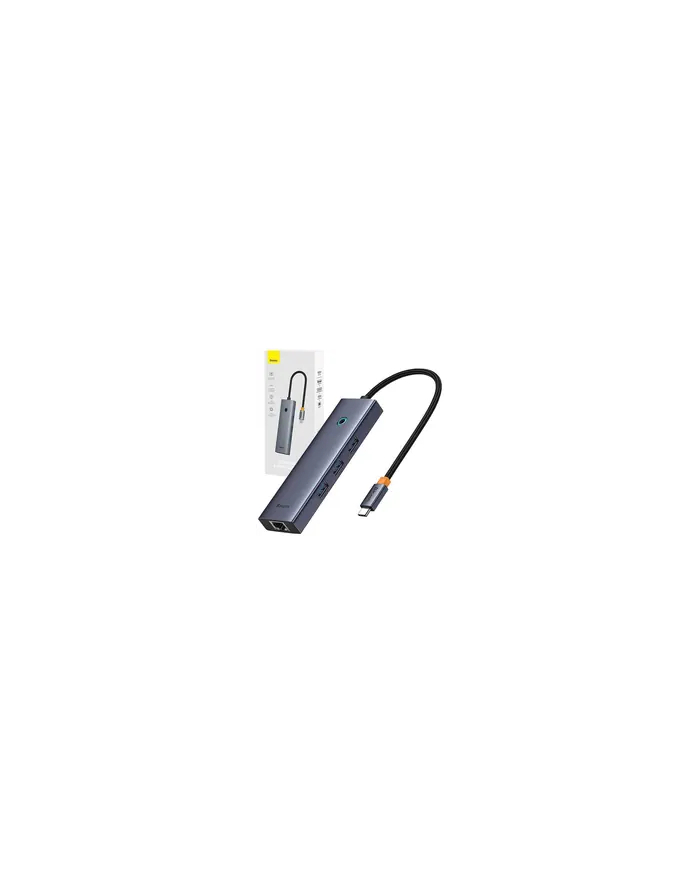 Baseus UltraJoy 6w1 6-Port (USB-C do 1xHDMI4K@60Hz + 3xUSB 3.0 + 1xPD +RJ45) główny