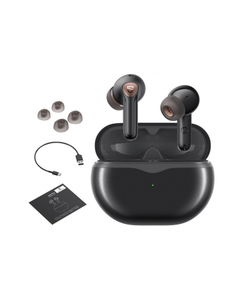 Soundpeats Air 4 Pro, ANC Czarne