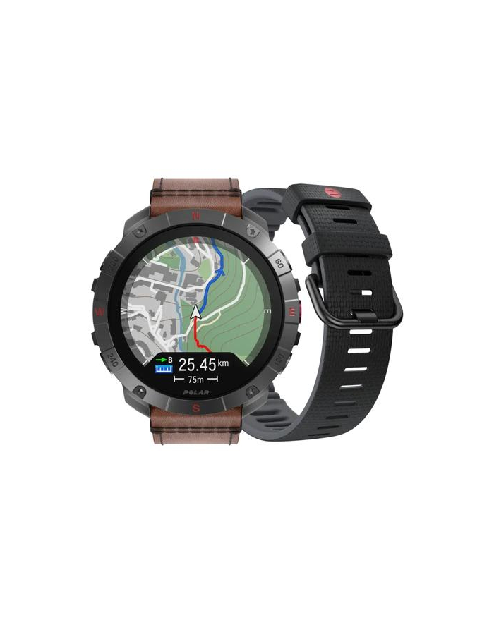 Polar Grit X2 Pro Titanium brązowy skórzany M/L główny