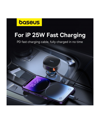 Baseus Enjoyment USB-C z kablem USB-C i Lightning 60 W (czarna)