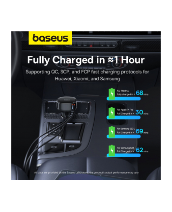 Baseus Enjoyment USB-C z kablem USB-C i Lightning 60 W (czarna)