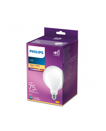 Philips Żarówka LED classic 75W G120 E27 WW FR ND SRT4