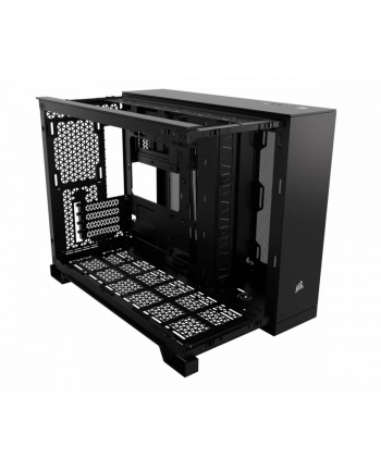 Corsair 2500X Tempered Glass Black CC-9011265-WW Middle Tower | czarna| bez zasilacza | (1x) USB 3.2 Gen 2 Type-C, (4x) USB 3.2 Gen 1 Type-A,|479 x 304 x 376 mm|