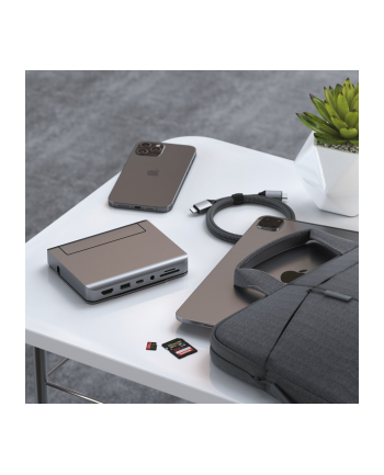 Satechi Aluminum do iPad Pro (USB-C, USB-A, 4K HDMI, czytnik kart micro/SD, jack port) (gwiezdna szarość)