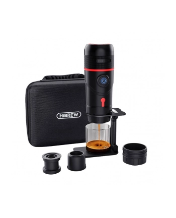 HiBREW H4-premium 3w1 Przenośny czarny Moc [W]: 80 | Pojemność zbiornika na wodę [ml]: 60 | Kompatybilny z kapsułkami: Nespresso, Dolce Gusto