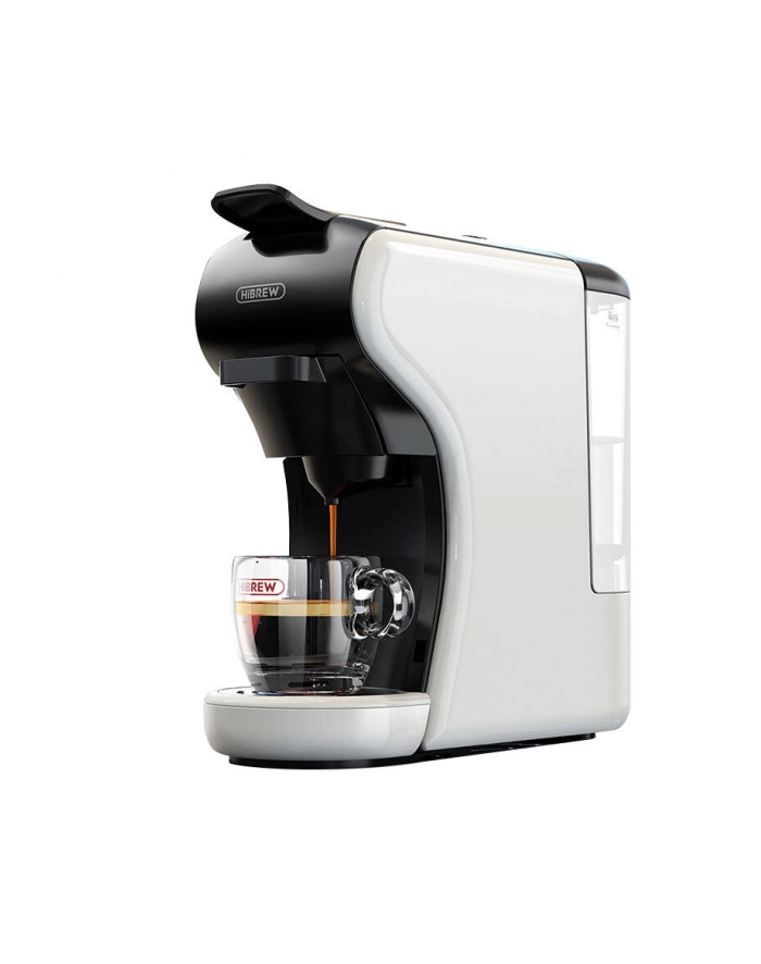 HiBREW H1A 4w1 biały Moc [W]: 1450 | Pojemność zbiornika na wodę [ml]: 600 | Kompatybilny z kapsułkami: Nespresso, Dolce Gusto, saszetki E.S.E główny