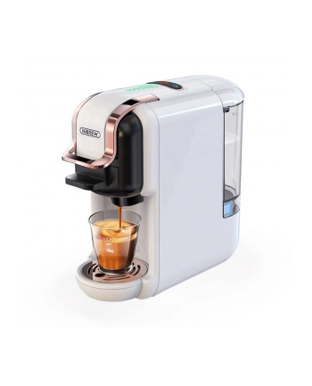HiBREW H2B 5w1 biały Moc [W]: 1450 | Pojemność zbiornika na wodę [ml]: 600 | Kompatybilny z kapsułkami: Nespresso, Dolce Gusto, Kcup, saszetki E.S.E