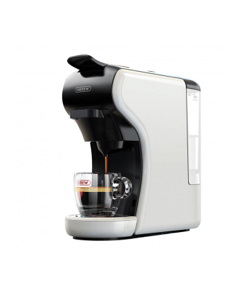 HiBREW H1A 4w1 biały Moc [W]: 1450 | Pojemność zbiornika na wodę [ml]: 600 | Kompatybilny z kapsułkami: Nespresso, Dolce Gusto, saszetki E.S.E nr 1