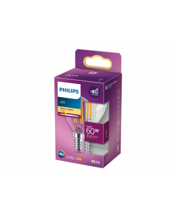 Philips Żarówka LED classic 60W E14 WW P45 nr 2
