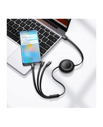 Baseus Bright Mirror 2 USB 3w1, micro USB / Lightning / USB-C, 66W / 2A, 1.1m (czarny) nr 2