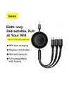 Baseus Bright Mirror 2 USB 3w1, micro USB / Lightning / USB-C, 66W / 2A, 1.1m (czarny) - nr 18