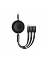 Baseus Bright Mirror 2 USB 3w1, micro USB / Lightning / USB-C, 66W / 2A, 1.1m (czarny) - nr 7