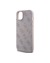 Guess 4G Collection Leather Metal Logo MagSafe - Etui iPhone 15 Plus / 14 Plus (różowy) - nr 4