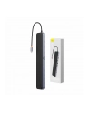 Baseus EliteJoy Gen2 12w1 USB-C do 2x HDMI + 3x USB 3.0 + PD + DP + SD/TF + RJ45 + Type-C + 3.5mm (ciemny szary) - nr 1