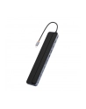 Baseus EliteJoy Gen2 12w1 USB-C do 2x HDMI + 3x USB 3.0 + PD + DP + SD/TF + RJ45 + Type-C + 3.5mm (ciemny szary) - nr 4