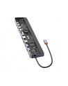 Baseus EliteJoy Gen2 12w1 USB-C do 2x HDMI + 3x USB 3.0 + PD + DP + SD/TF + RJ45 + Type-C + 3.5mm (ciemny szary) - nr 5
