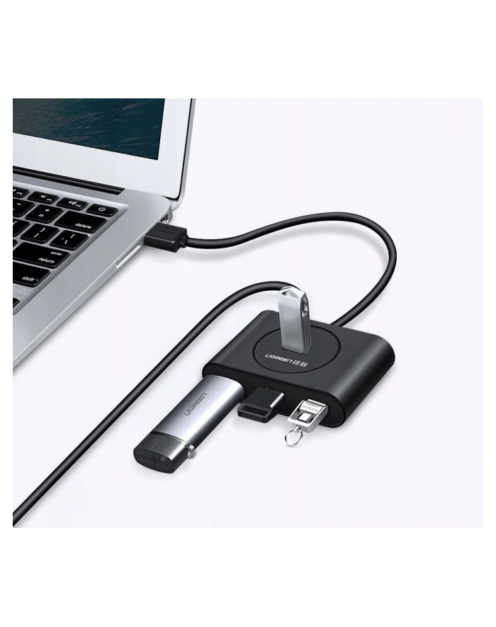Ugreen USB 3.0 4w1 0,5m czarny główny