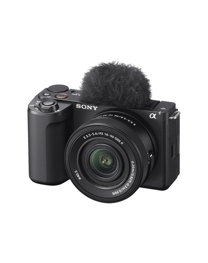 Sony ZV-E10 II + 16-50 mm f/3.5-5.6 OSS do videoblogów 27 MP | LCD: 3 cale | Zoom opt.: ok. 2,0x | Exmor™ CMOS formatu APS-C | SELP1650 | główny