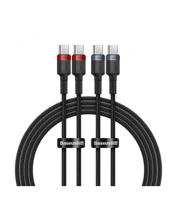 Baseus Cafule USB-C - USB-C 100W, 2m, 2szt (czerwono-czarny, szaro-czarny) kabel USB-C - USB-C nr 2